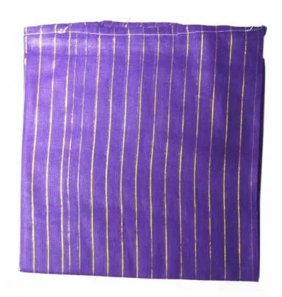 Baumwolle Polyester Tuch Violett & Gold