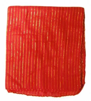Baumwolle Polyester Tuch Rot & Gold