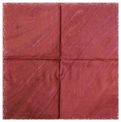 Bedrucktes Halstuch Rot Marmoriert