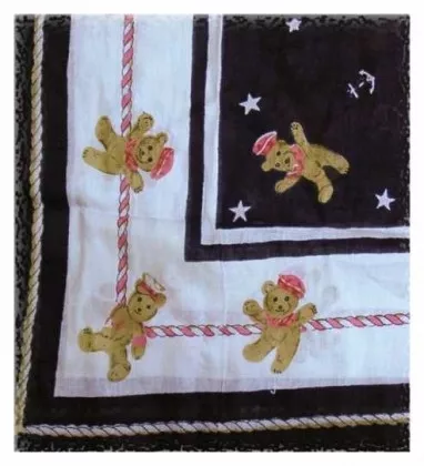 Bedrucktes Halstuch Teddybärenmuster
