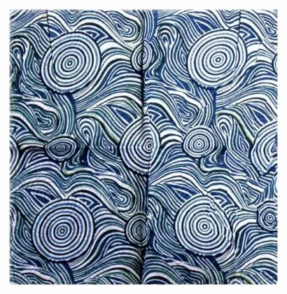 Bedrucktes Halstuch Retro Blau