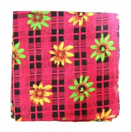 Bedrucktes Halstuch Blumenmuster in Rosa
