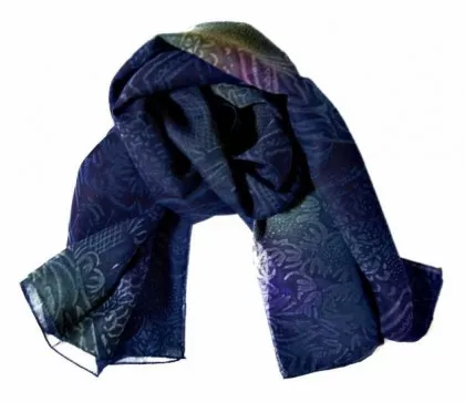 Bedrucktes Polyestertuch Blaue Textur