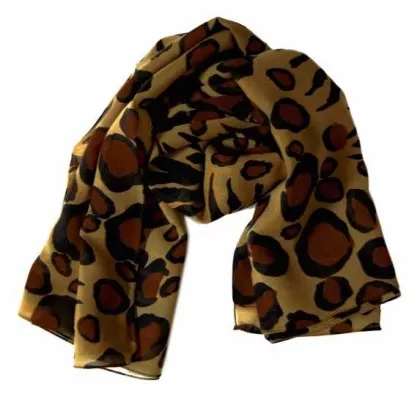 Bedrucktes Polyestertuch Leopard Muster