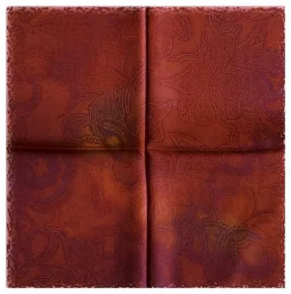 Bedrucktes Polyestertuch Rostbraun Textur