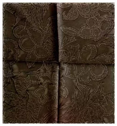 Bedrucktes Polyestertuch Braune Textur