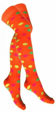 Over Knee Thigh Socks Multicoloured Polka Dots