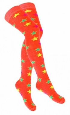 Over Knee Thigh Socks Multicoloured Stars