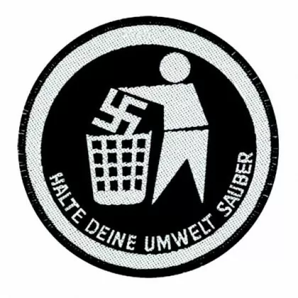 Aufnäher Halte Deine Umwelt sauber
