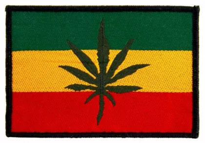 Aufnäher Flag Rasta Leaf