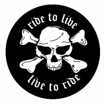 Aufnäher Ride To Live, Live To Ride