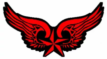 Aufnäher Winged Nautical Star