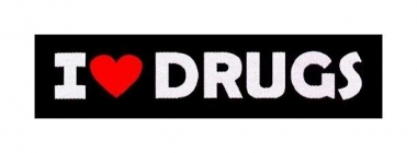 I Love Drugs Superstrip Aufnäher