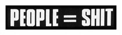 TPM People = Shit Superstrip Aufnäher