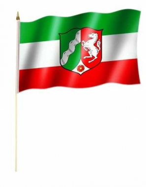 North Rhine-Westphalia Hand Flag