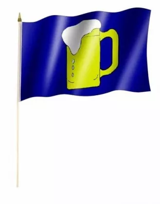 Bier Stockfahnen