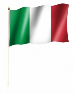 Italy Hand Flag