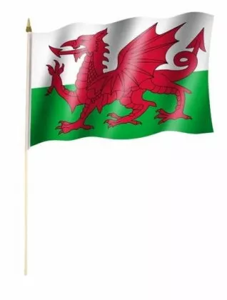 Wales Stockfahnen