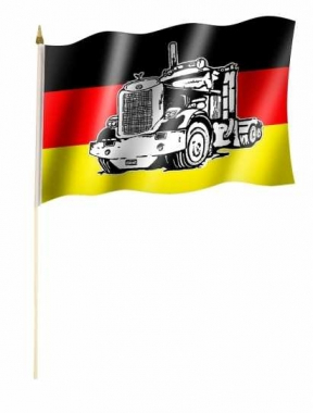 Deutschland LKW Stockfahnen