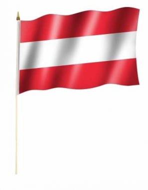 Hand Flag Austria