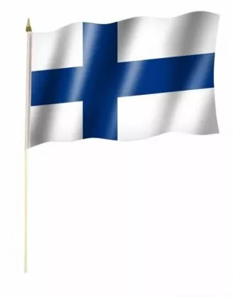 Finnland Stockfahnen