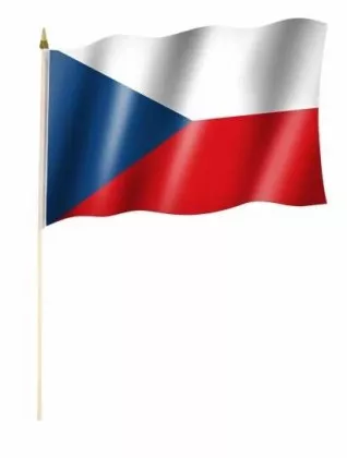 Tschechische Republik Stockfahnen