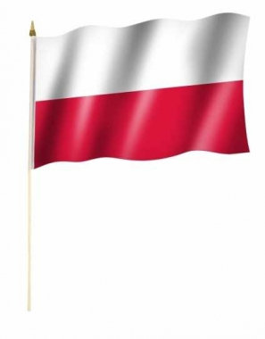 Poland Hand Flag