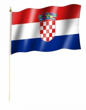 Kroatien Stockfahnen