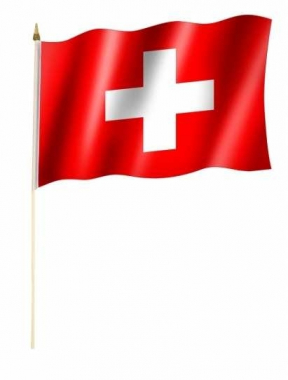 Switzerland Hand Flag