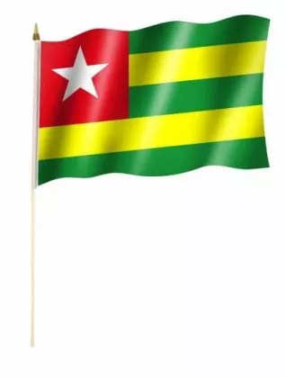 Togo Stockfahnen
