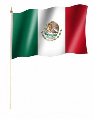 Mexico Hand Flag