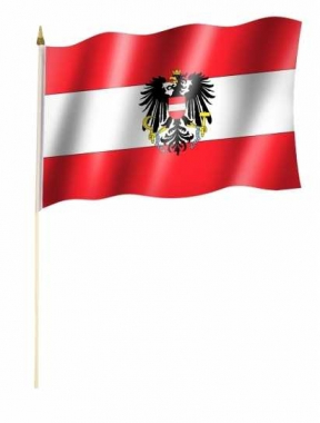 Austria Hand Flag