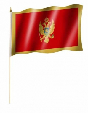 Montenegro Hand Flag