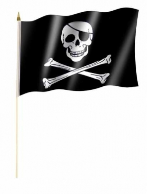 Pirate Flag Hand Flag