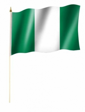 Nigeria Hand Flag