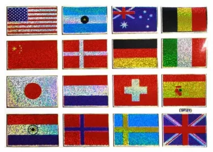 Aufkleber 16 Flags