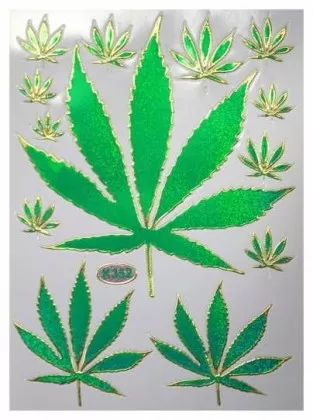 Aufkleber Cannabis