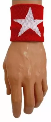 Schweißband Weißer Stern