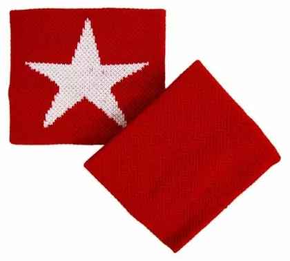 Schweißband Weißer Stern