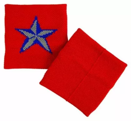 Schweißband Rot Pentagramm