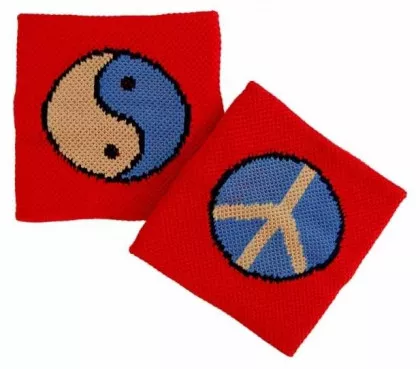 Schweißband Rot Yin Yang
