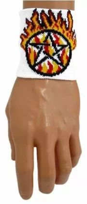 Sweatband White Pentagramm