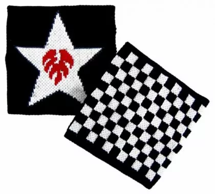 Schweißband Schwarz Stern