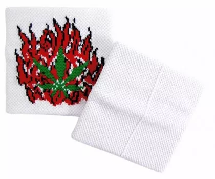 Schweißband Brennender Hanf
