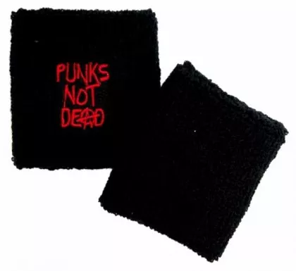 Schweißband Schwarz Punks Not Dead