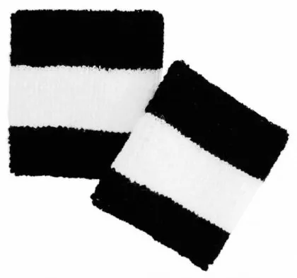 Schweißband Schwarz Weiss