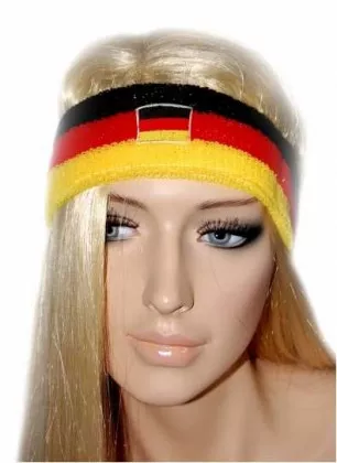 Schweißband Stirn Deutschland Flagge