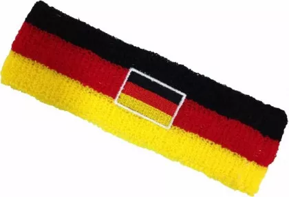 Schweißband Stirn Deutschland Flagge