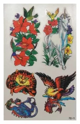 Temporäres Tattoo Einhorn