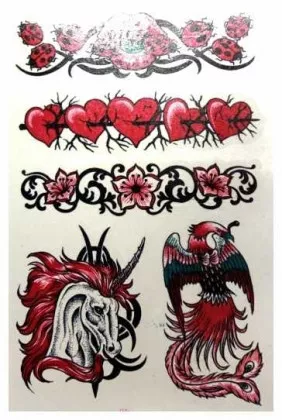 Temporäres Tattoo Herz